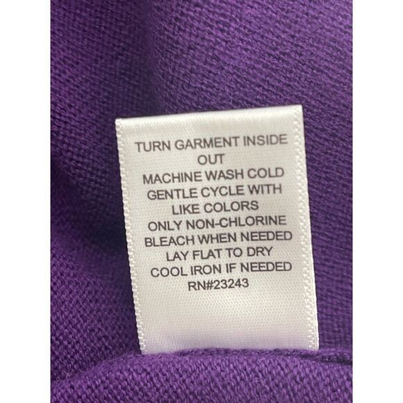 NWT New York & Co. Purple Fine Knit Sweater Size M - Picture 10 of 10